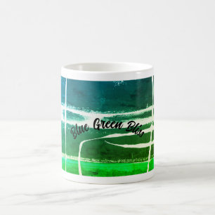 Ein originelles abstraktes Design auf einer klassi Kaffeetasse