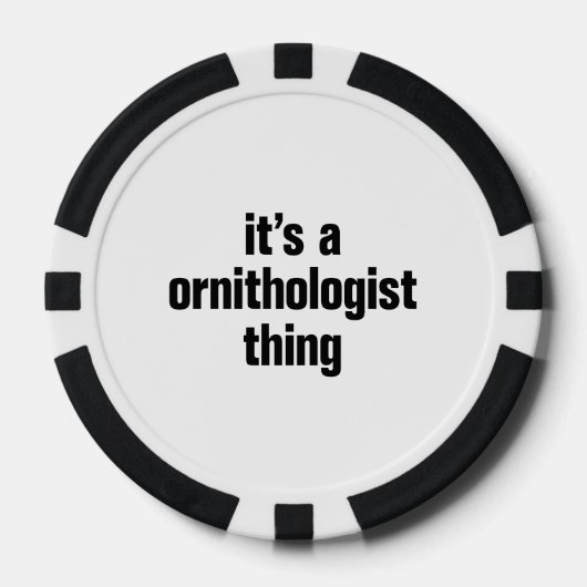 ein Ornithologe-Ding Pokerchips (Vorderseite)