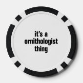 ein Ornithologe-Ding Pokerchips (Rückseite)