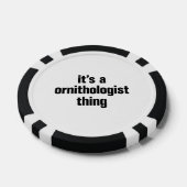 ein Ornithologe-Ding Pokerchips (Einzeln)