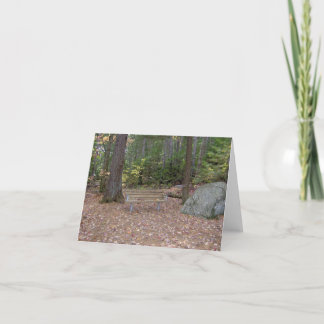 Ein Ort, an dem man sich an einen leeren Notecard  Karte