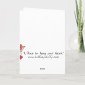 Ein Ort, an dem Sie Ihr Herz schlagen können, Glüc Karte (Rückseite)