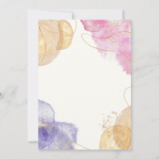 Ein Ort, der unser eigenes Haus aufwärmt rotes Gol Einladung (Rückseite)