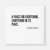 Ein Ort für alles Magnet (Vorne)