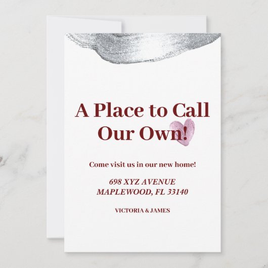 Ein Ort, um unseren eigenen Party-Glitzer zu nenne Einladung (Vorderseite)