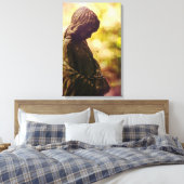 Ein Ort zum Nachdenken Leinwanddruck (Insitu (Schlafzimmer))