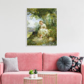 Ein Ort zum Nachdenken Leinwanddruck (Insitu (Wohnzimmer))