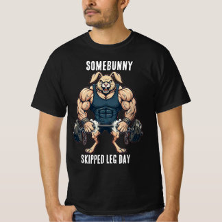 Ein Oster-T-Shirt mit lustigem Gym-Motiv: Somebunn T-Shirt