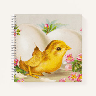 "Ein Osterangebot" Vintage-Victorian-Karte, 1884 Notizblock