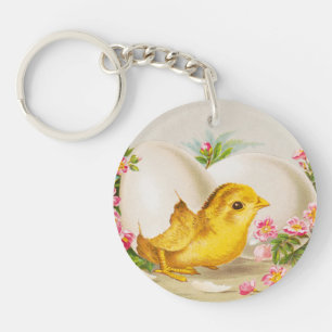 "Ein Osterangebot" Vintage-Victorian-Karte, 1884 Schlüsselanhänger
