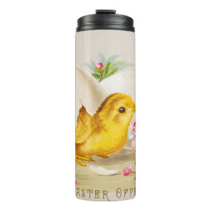 "Ein Osterangebot" Vintage-Victorian-Karte, 1884 Thermosbecher
