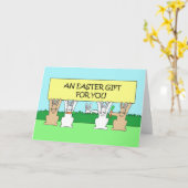 Ein Ostergeschenk für Sie Karte (Gelbe Blume)