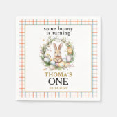 Ein Osterhasen macht einen 1. Geburtstag Serviette (Vorderseite)