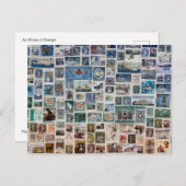 Ein Ozean der Briefmarke - Sammlung von Briefmarke Postkarte (Vorne/Hinten)