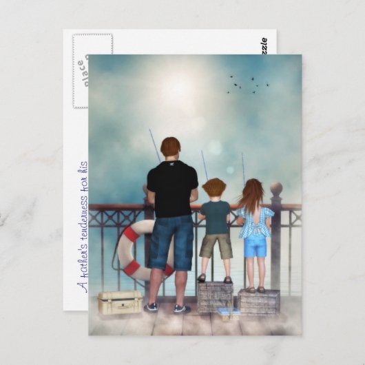 Ein Ozean der Empfindlichkeit Postkarte (Text) (Vorne/Hinten)