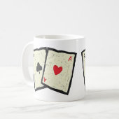 Ein Paar Asse Kaffeetasse (Vorderseite Links)