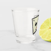 Ein Paar Asse Schnapsglas (Links)