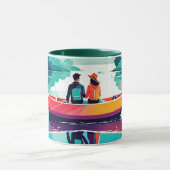 Ein Paar auf einem See - Kaffee Tasse (Zentrum)
