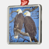 Ein Paar Bald-Adler Ornament Aus Metall (Links)