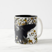 Ein Paar Bald Adler während der Herbstsaison Kaffe Zweifarbige Tasse (VorderseiteRechts)