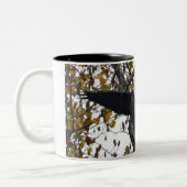 Ein Paar Bald Adler während der Herbstsaison Kaffe Zweifarbige Tasse (Links)