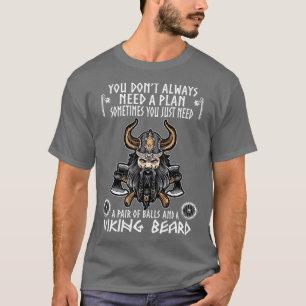 Ein Paar Ball und ein Viking Bart Viking Lover 2 T-Shirt