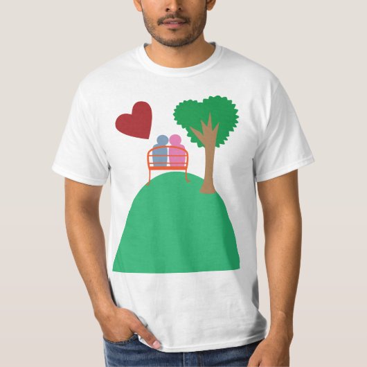 Ein Paar beim Date T-Shirt (Vorderseite)