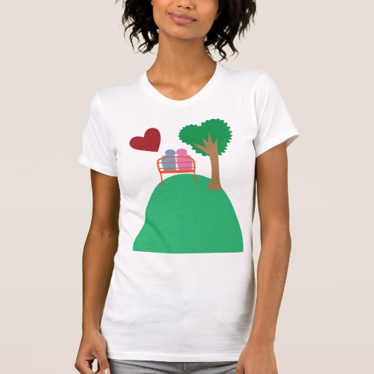 Ein Paar beim Date T-Shirt (Vorderseite)