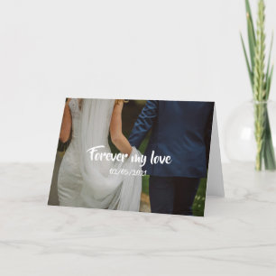 Ein paar Bilder und Liebesgeschichte Dankeskarte