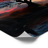 Ein paar Blick auf die Sonne am See Poster (Ecke)