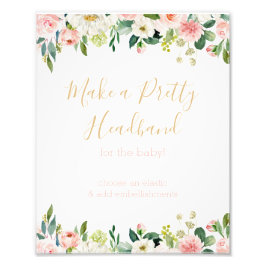 Ein paar Bunny Baby Dusche machen ein Headband-Zei Fotodruck