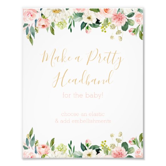 Ein paar Bunny Baby Dusche machen ein Headband-Zei Fotodruck (Vorne)