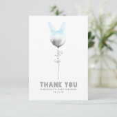 Ein paar Bunny Balloon Baby Dusche Klein Danke (Stehend Vorderseite)