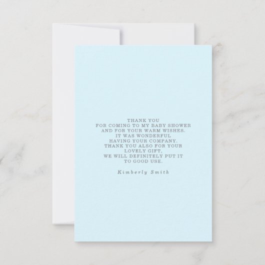 Ein paar Bunny Balloon Baby Dusche Klein Danke (Rückseite)