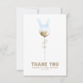 Ein paar Bunny Balloon Baby Dusche Klein Danke (Vorderseite)