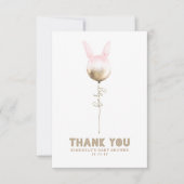 Ein paar Bunny Balloon Baby Dusche Klein Danke (Vorderseite)