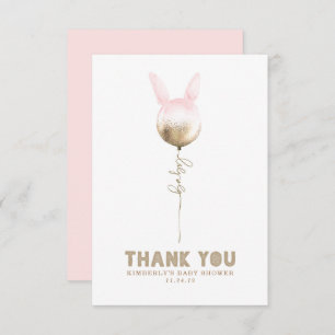 Ein paar Bunny Balloon Baby Dusche Klein Danke