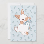 Ein paar Bunny ist auf der Way Baby Shower Einladu Einladung (Rückseite)