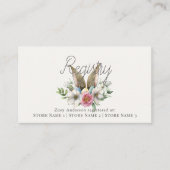 Ein paar Bunny Ohr floral Pink Geschenkkartei Begleitkarte (Vorderseite)