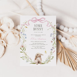 Ein paar Bunny Spring Baby Dusche Einladung