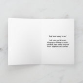 Ein paar Bunny verpasst dich zum Mond und zurück Karte (Innenseite)