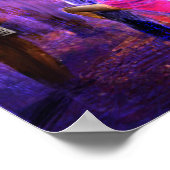 Ein Paar, das nachts einen Tango tanzt Poster (Ecke)