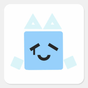 Ein paar davon Happy one cube cyan jsab Aufkleber