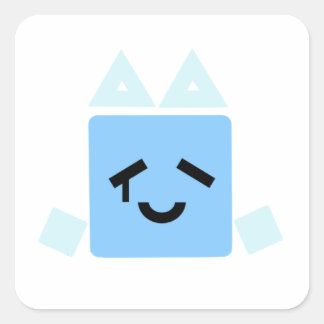 Ein paar davon Happy one cube cyan jsab Aufkleber