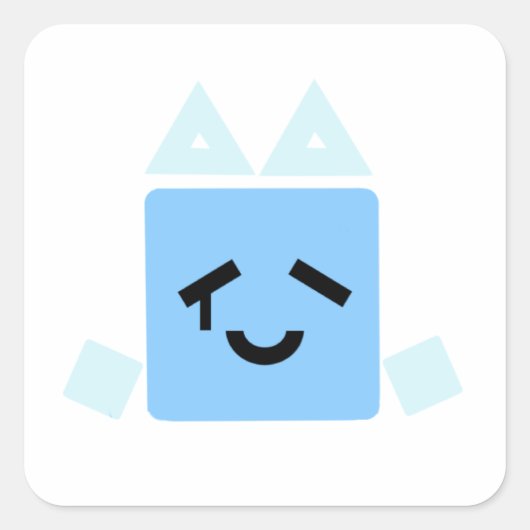 Ein paar davon Happy one cube cyan jsab Aufkleber (Vorderseite)