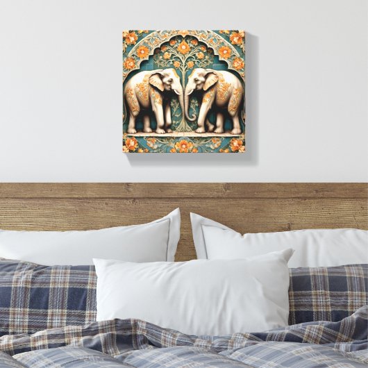 Ein Paar Dickhäuter Leinwanddruck (Insitu (Schlafzimmer))