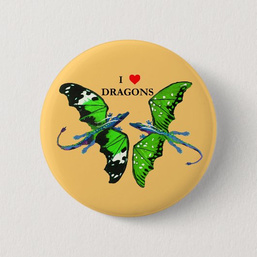 Ein Paar Drachen Button (Vorderseite)