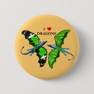 Ein Paar Drachen Button