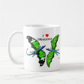 Ein Paar Drachen Kaffeetasse (Links)