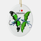 Ein Paar Drachen Keramikornament (Rechts)
